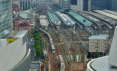 鉄道施設の墨出し